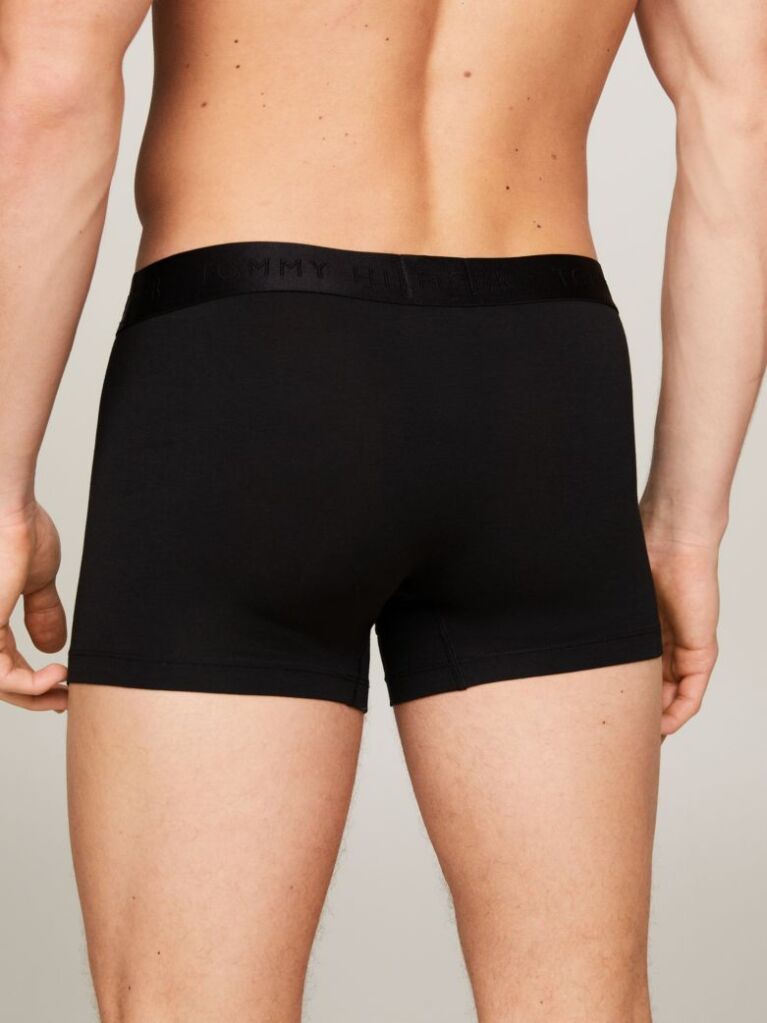 Black 3-Pack Tonal Logo Trunks  Men