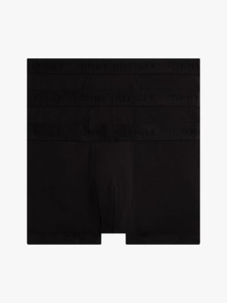 Black 3-Pack Tonal Logo Trunks  Men
