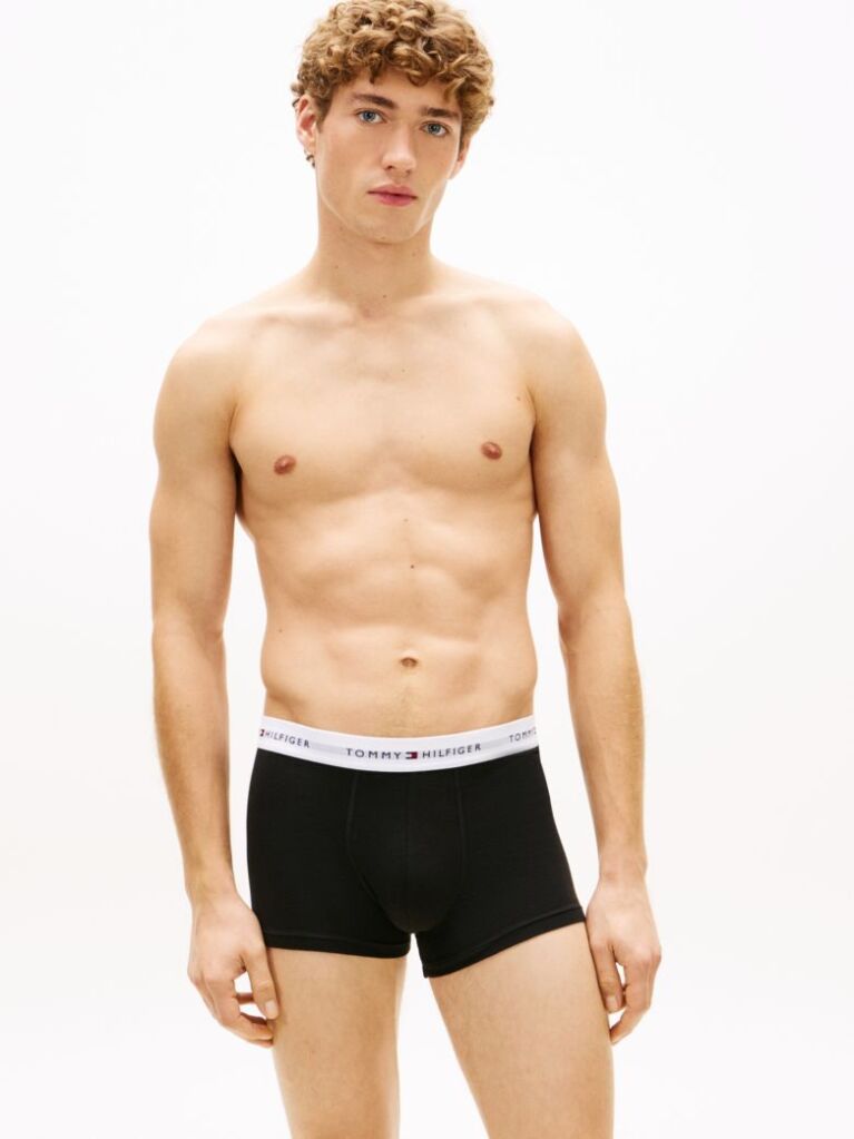 Multi 3-Pack Logo Waistband Trunks  Men