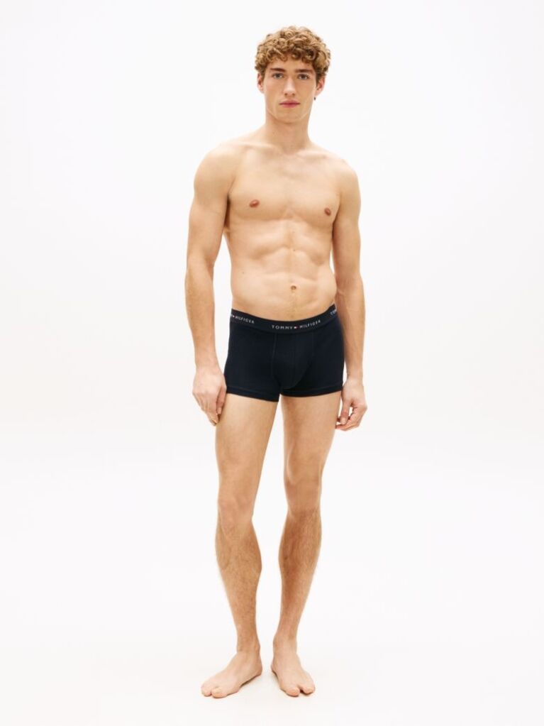 Multi 3-Pack Logo Waistband Trunks  Men