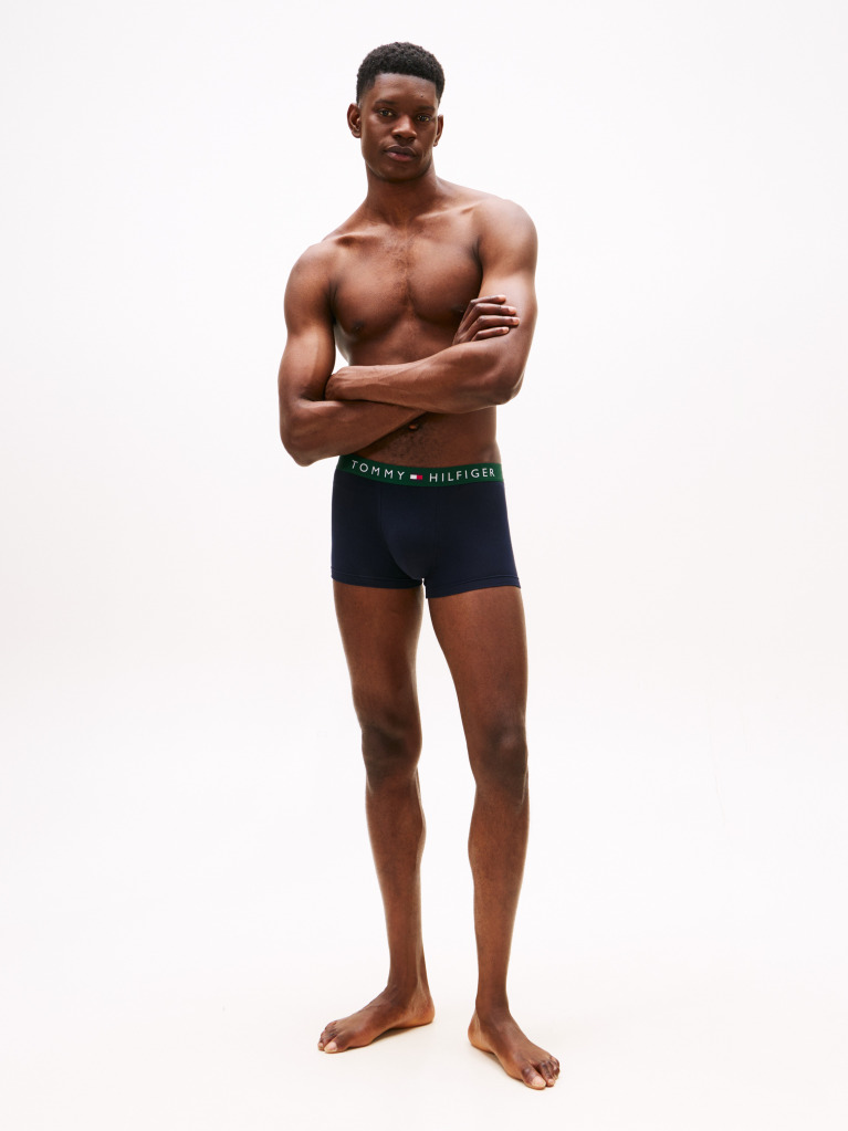 Multi 3-Pack TH Original Logo Waistband Trunks  Men