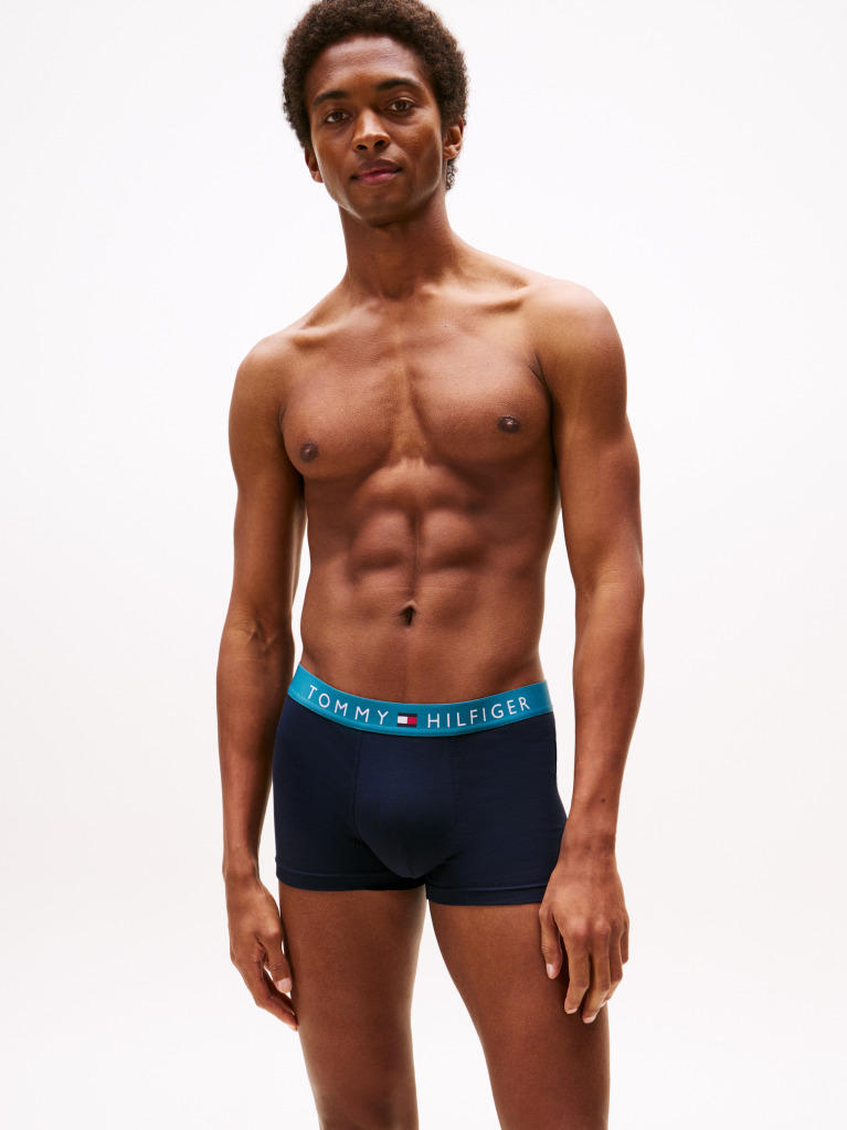 Multi 3-Pack TH Original Logo Waistband Trunks  Men