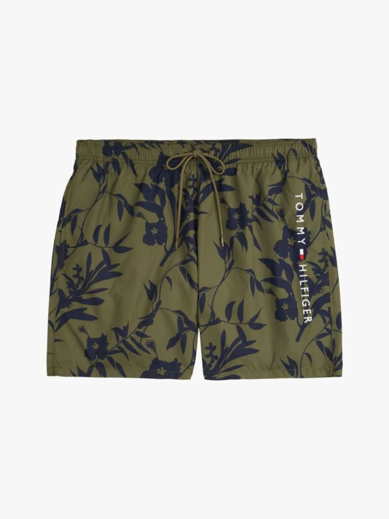 Multi Original Print Mid Length Swim Shorts  Men