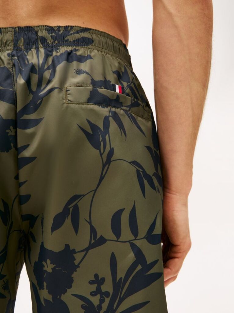 Multi Original Print Mid Length Swim Shorts  Men