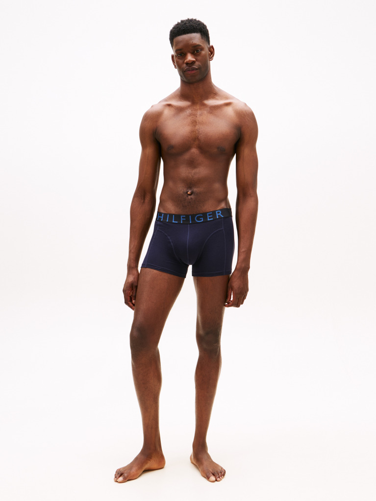 Multi 3-Pack Logo Waistband Trunks  Men
