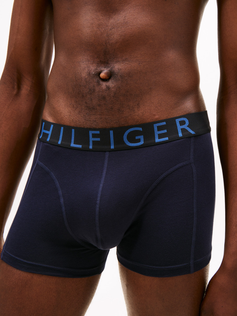 Multi 3-Pack Logo Waistband Trunks  Men