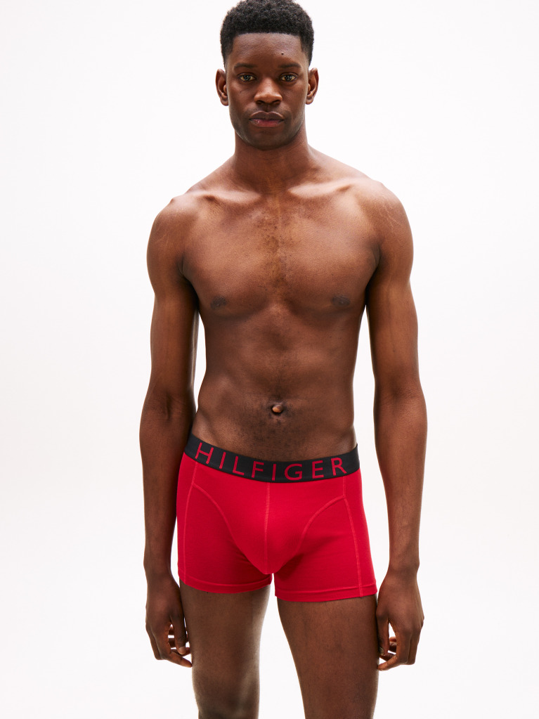 Multi 3-Pack Logo Waistband Trunks  Men