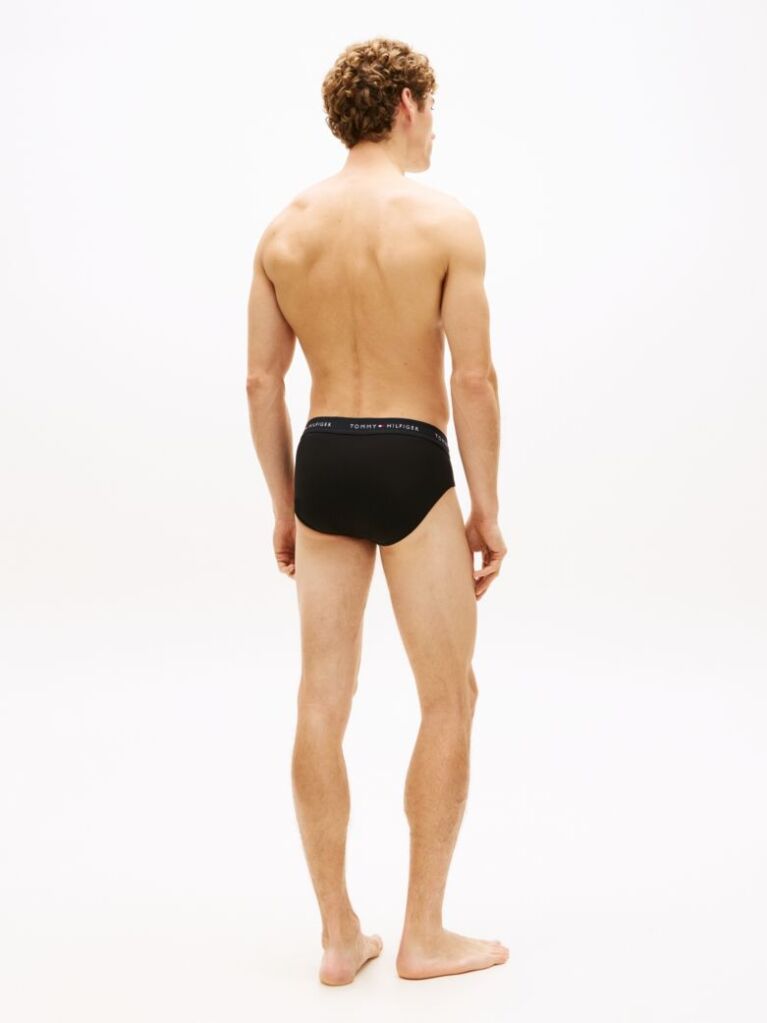 Black 3-Pack Signature Logo Waistband Briefs  Men