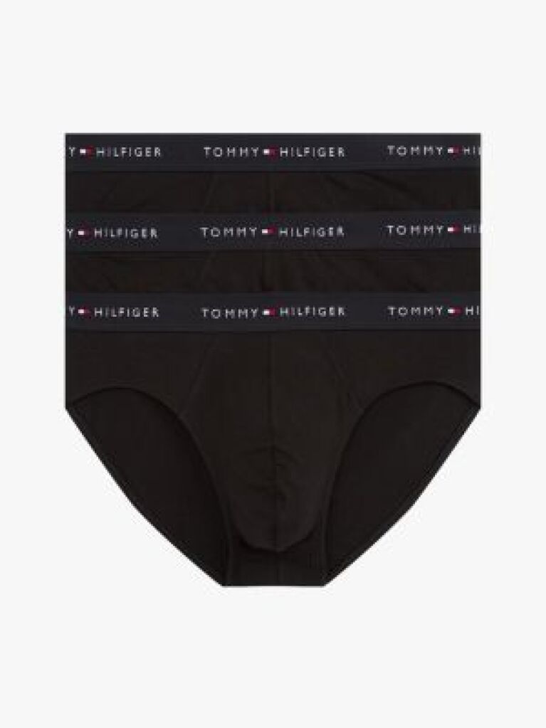 Black 3-Pack Signature Logo Waistband Briefs  Men