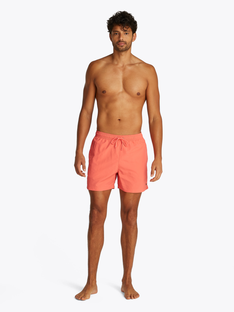 Pink Essential Mid Length Swim Shorts  Men