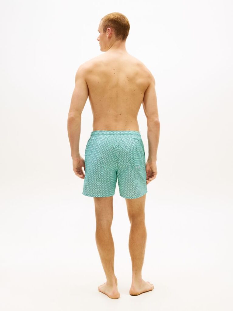 Blue Print Mid Length Swim Trunks  Men