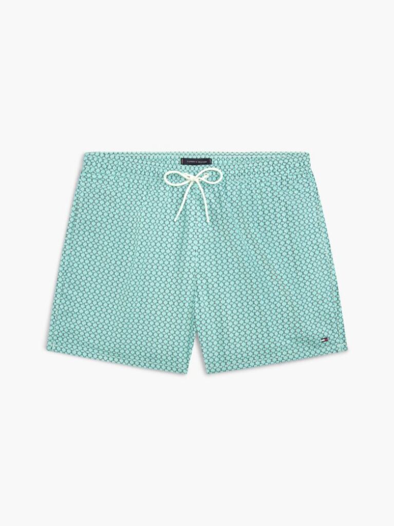 Blue Print Mid Length Swim Trunks  Men