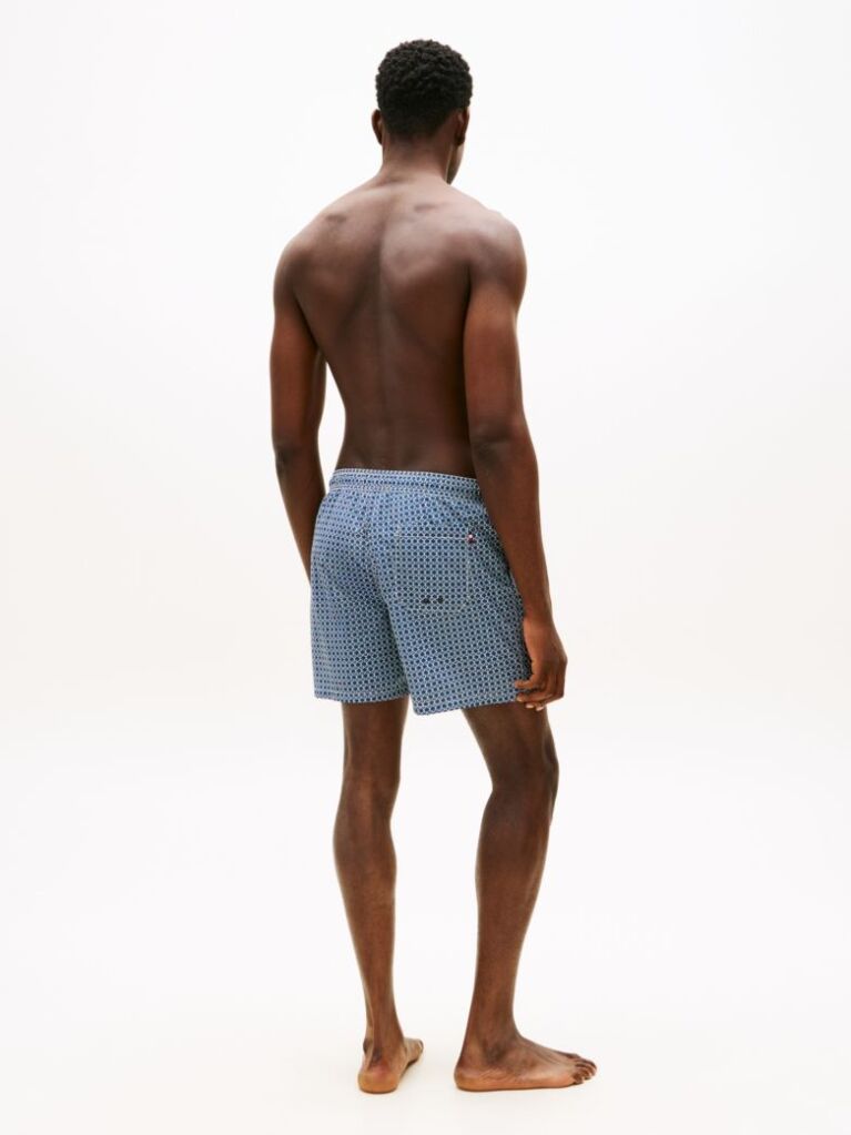 Blue Print Mid Length Swim Trunks  Men