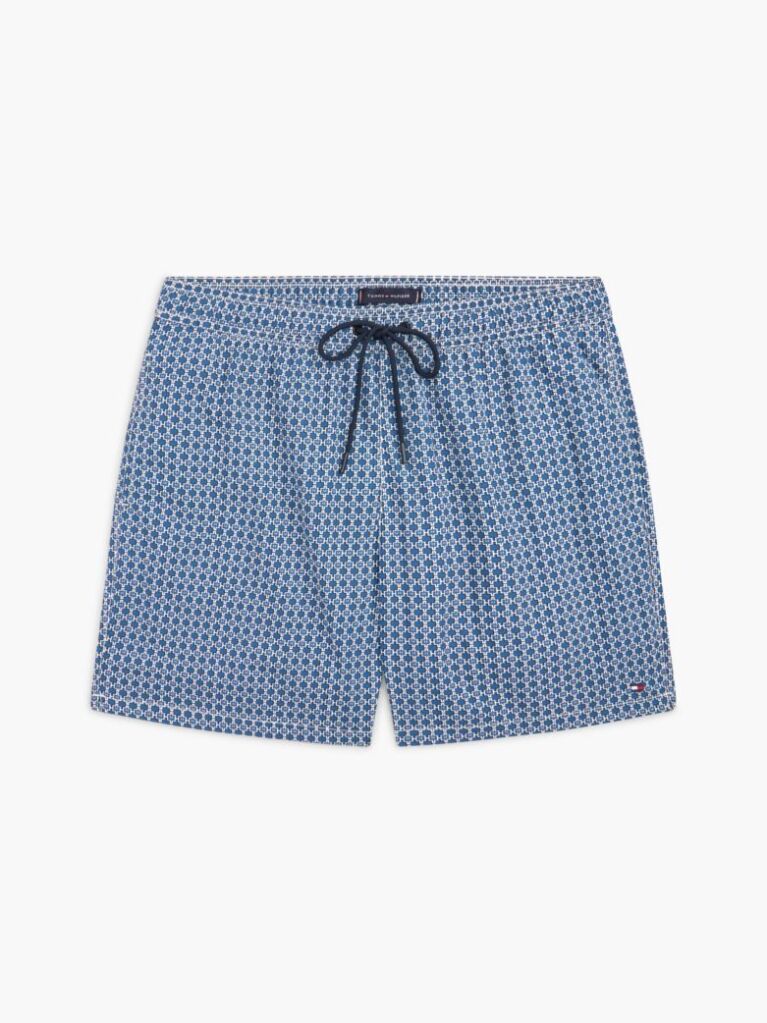 Blue Print Mid Length Swim Trunks  Men