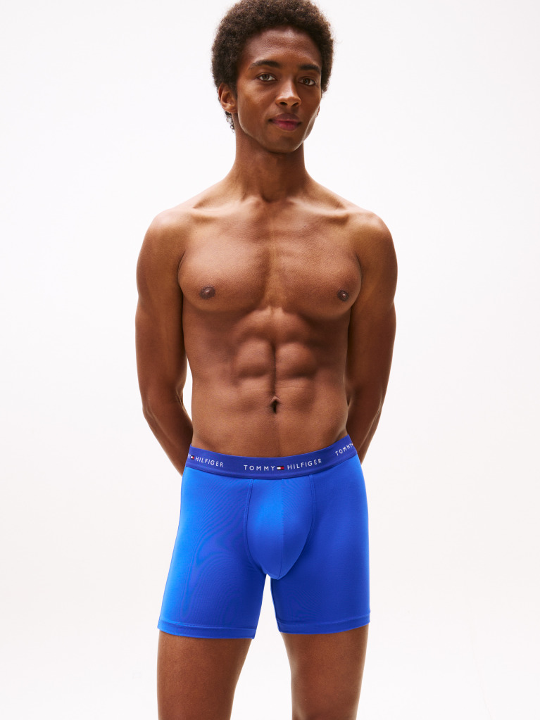 Blue 3P Boxer Brief  Men