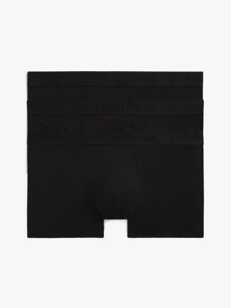 Black 3-Pack Everyday Luxe Tonal Waistband Trunks  Men