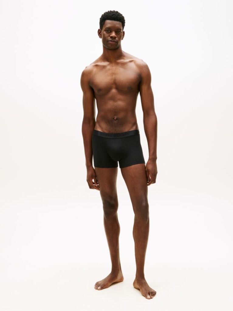 Black 3-Pack Everyday Luxe Tonal Waistband Trunks  Men