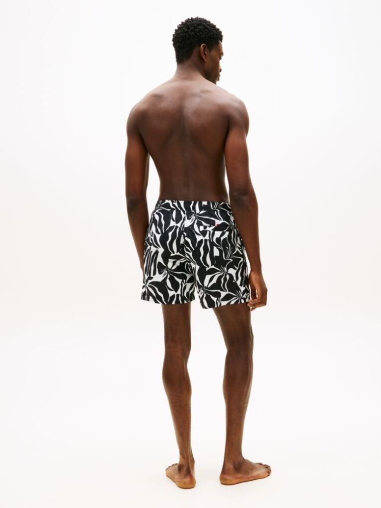 Multi Original Print Mid Length Swim Shorts  Men