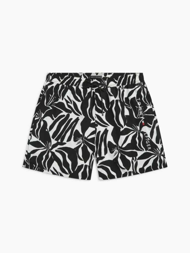 Multi Original Print Mid Length Swim Shorts  Men