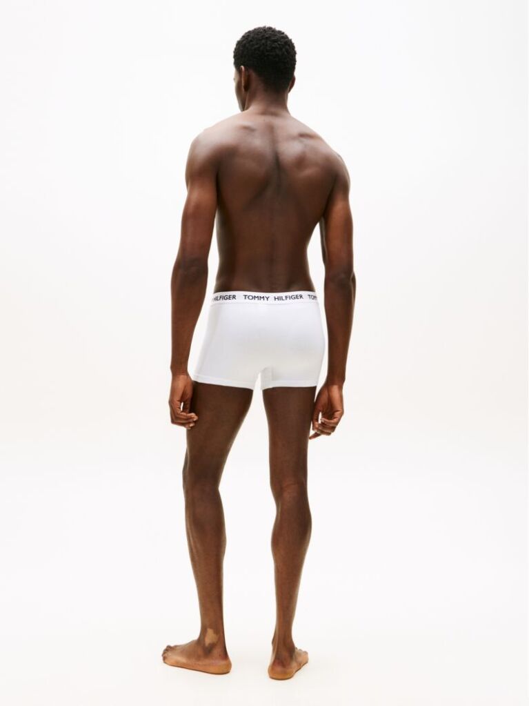 White 3-Pack Heritage Logo Waistband Trunks  Men