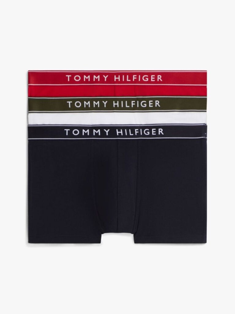 Multi 3-Pack Essential Logo Waistband Trunks  Men