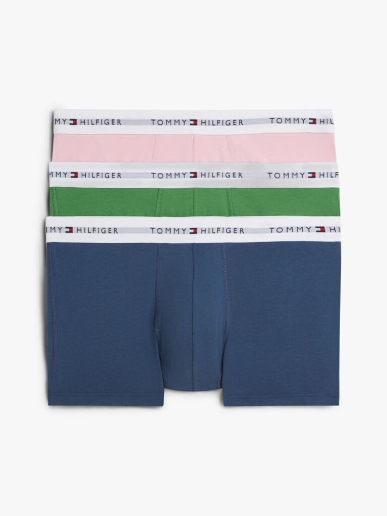 Multi 3-Pack Signature Repeat Logo Waistband Trunks  Men