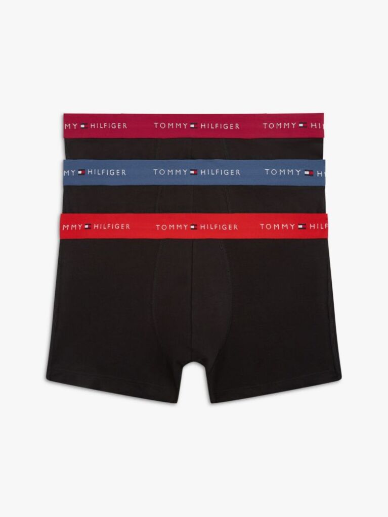 Multi 3-Pack Signature Repeat Logo Waistband Trunks  Men