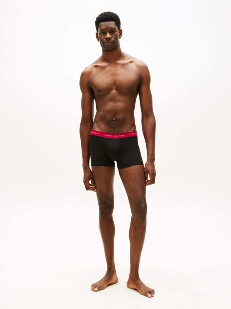 Multi 3-Pack Signature Repeat Logo Waistband Trunks  Men