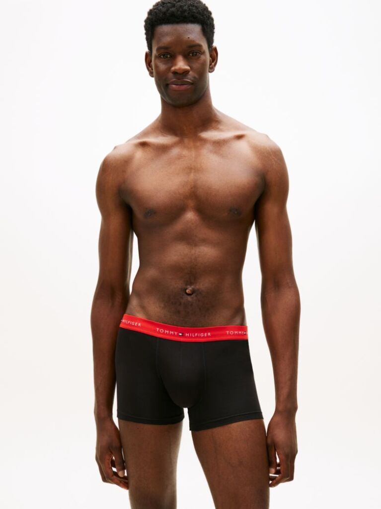 Multi 3-Pack Signature Repeat Logo Waistband Trunks  Men