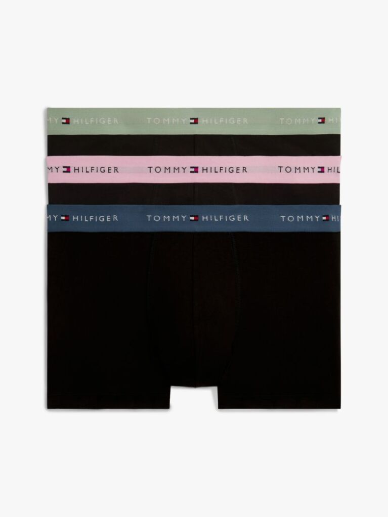 Multi 3-Pack Signature Repeat Logo Waistband Trunks  Men
