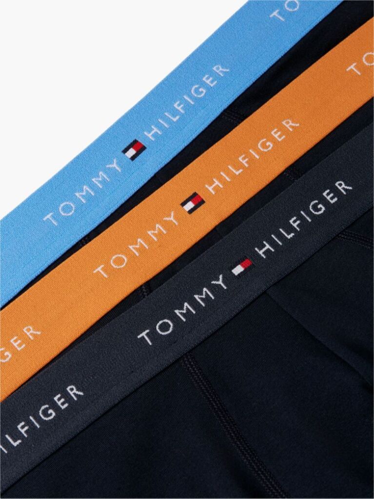 Multi 3-Pack Signature Repeat Logo Waistband Trunks  Men