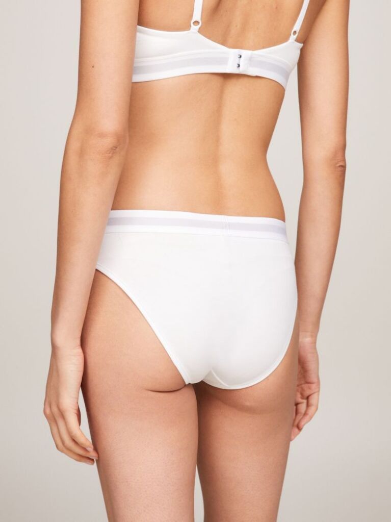 White TH Original Logo Waistband Briefs  Women