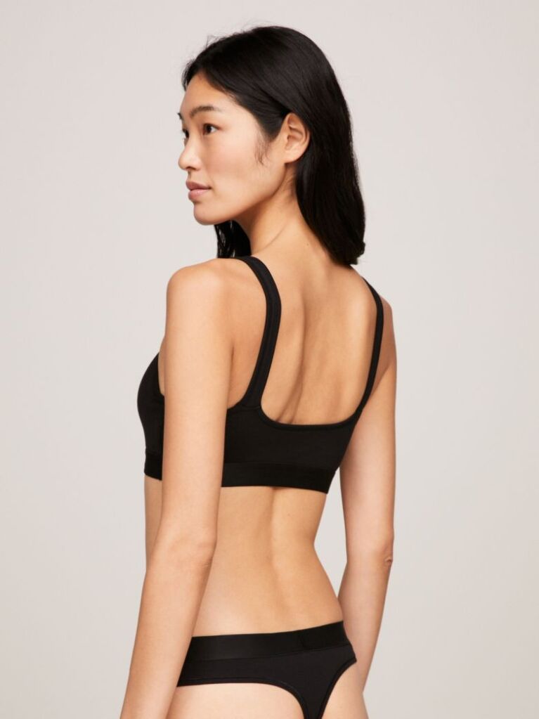 Black Logo Underband Padded Bralette  Women