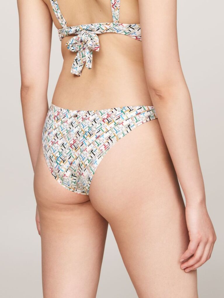 Multi TH Monogram High Leg Cheeky Bikini Bottoms  Women
