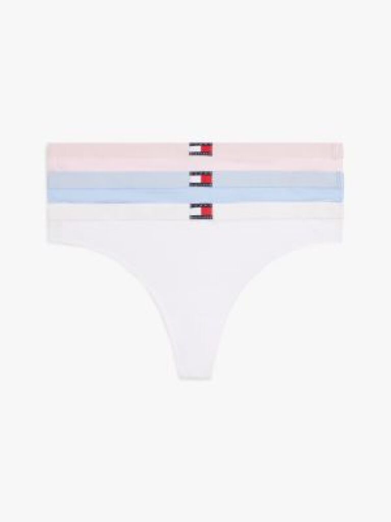 Multi 3-Pack Heritage Flag Logo Thongs  Women