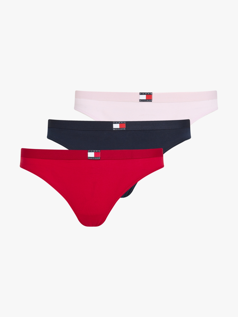 Multi 3-Pack Heritage Flag Logo Thongs  Women