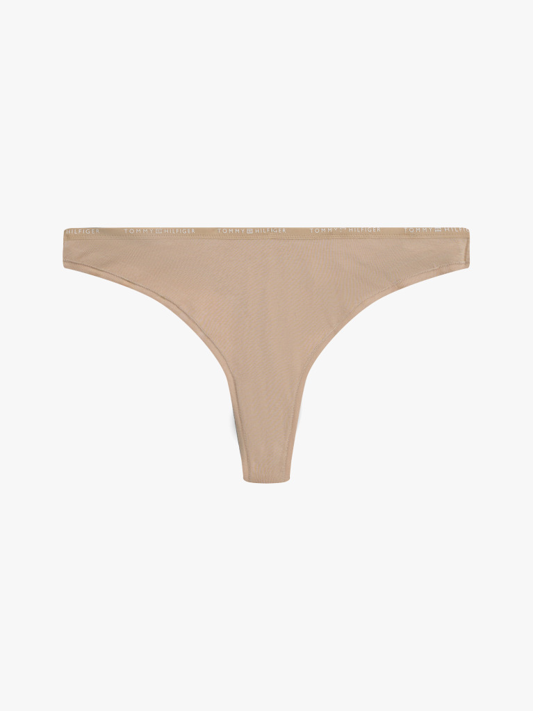 Pink Repeat Logo Thong  Women