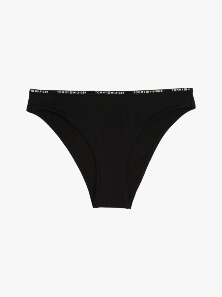 Black Repeat Logo Cheeky Briefs  Women