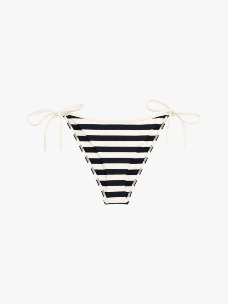 Multi Textured Side Tie Bikini Bottoms  Women