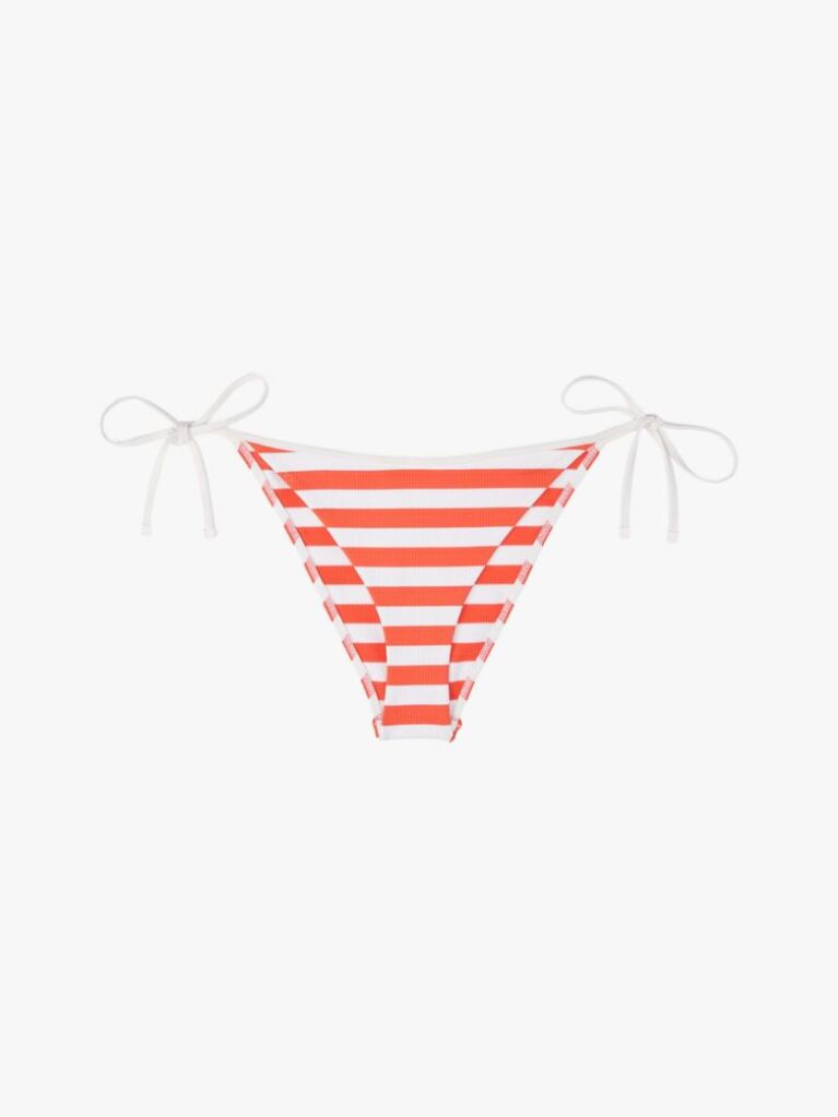 Multi Textured Side Tie Bikini Bottoms  Women