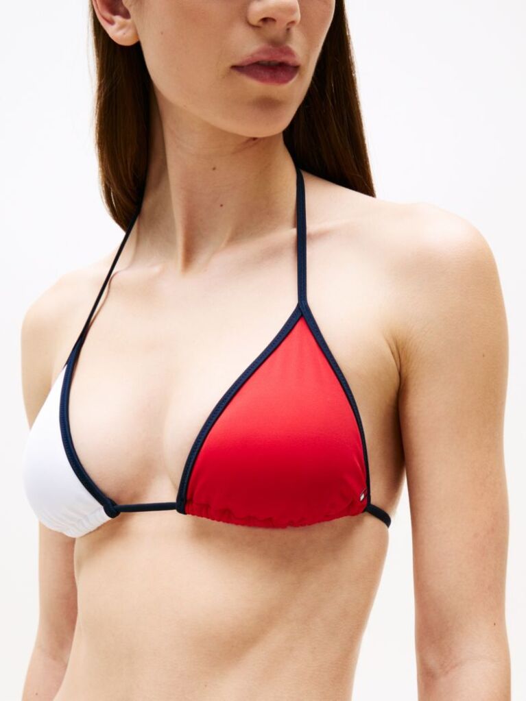 Blue Hilfiger Flag Padded Bikini Top  Women