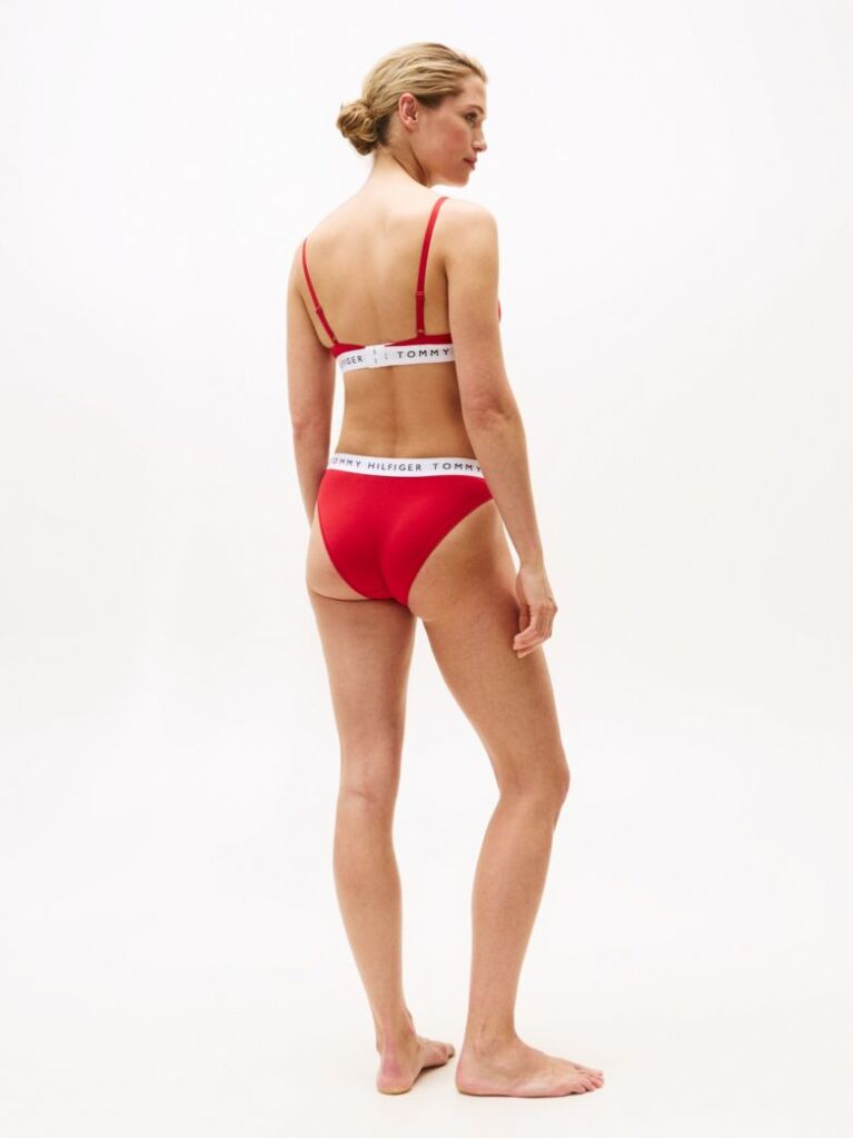 Red Heritage Waistband Logo Briefs  Women