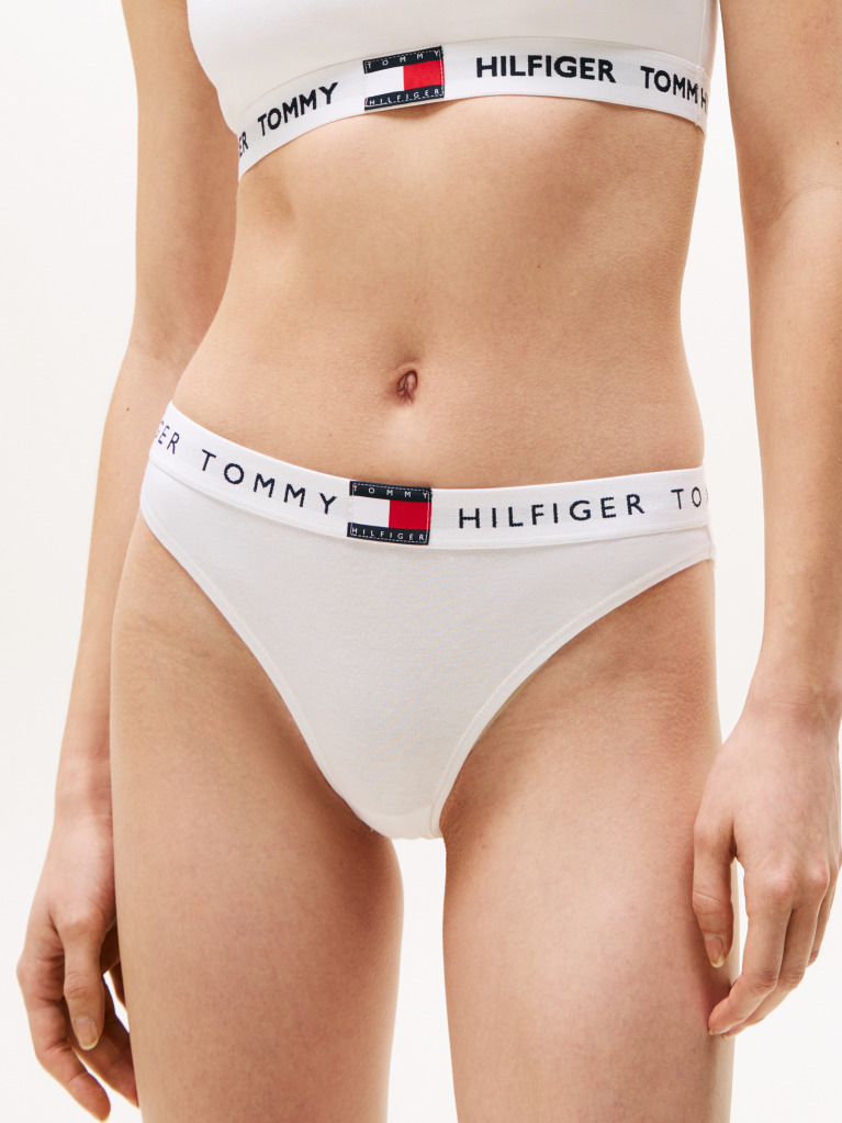 White Heritage Waistband Logo Briefs  Women