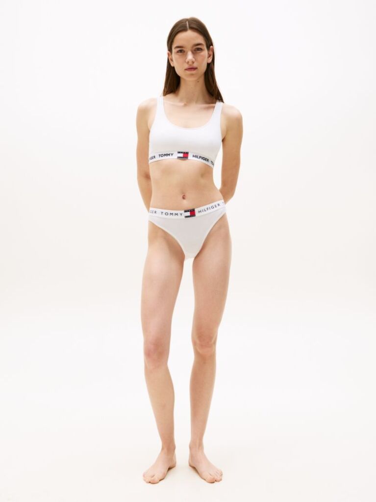 White Heritage Waistband Logo Briefs  Women