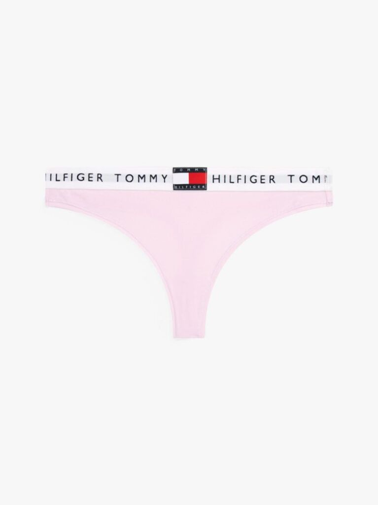 Pink Heritage Waistband Logo Thong  Women