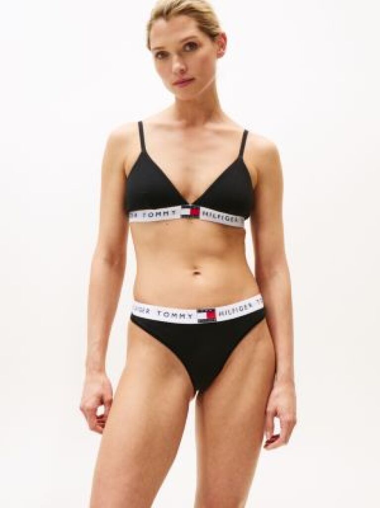 Black Heritage Logo Padded Bralette  Women