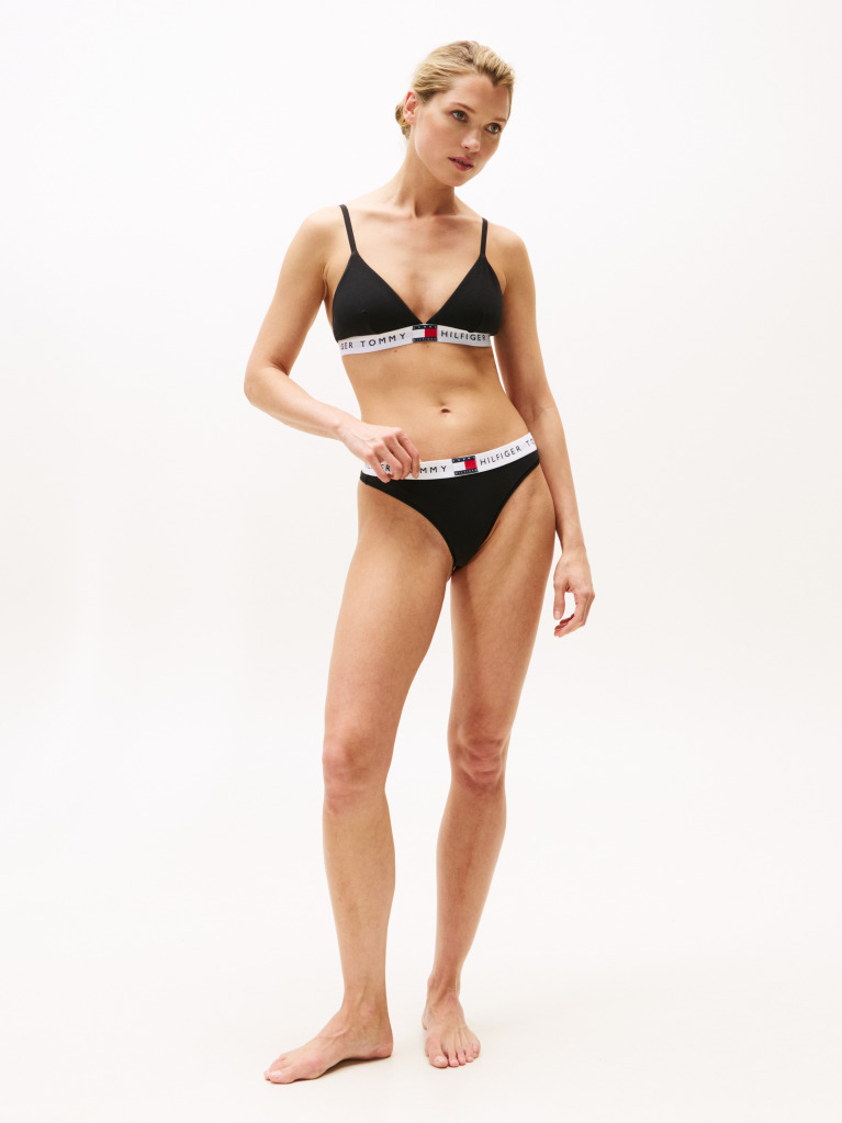 Black Heritage Logo Padded Bralette  Women
