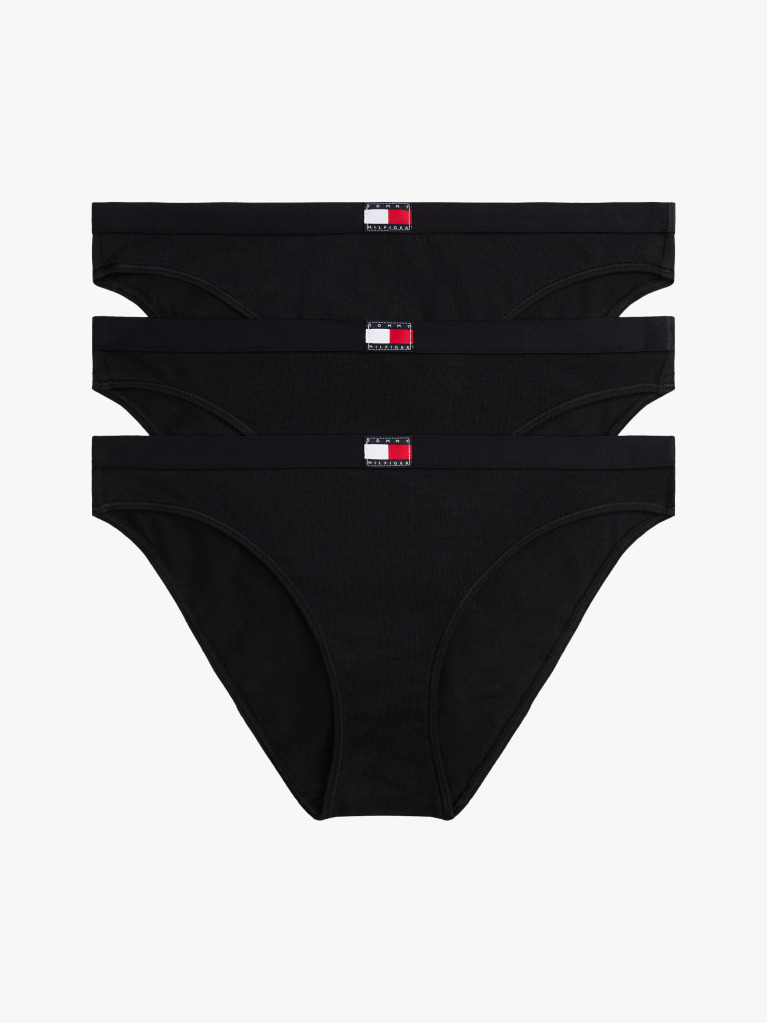 Black 3-Pack Heritage Logo Briefs  Women