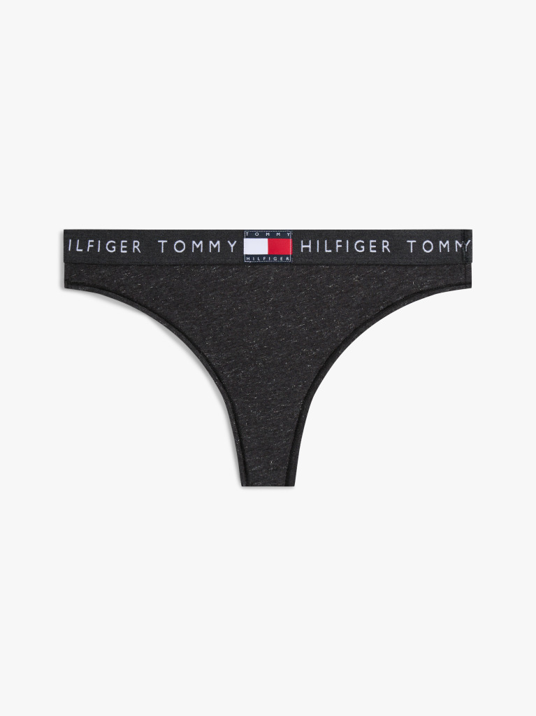 Grey Lurex Thong  Women
