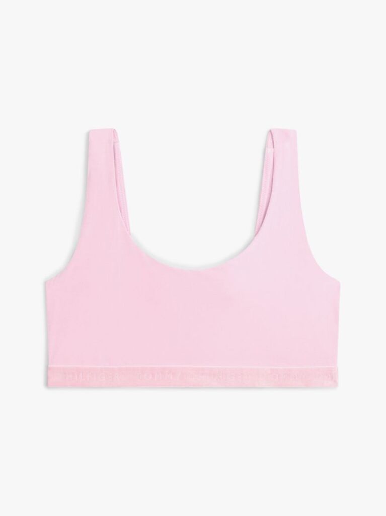Pink Repeat Logo Scoop Neck Bralette  Women